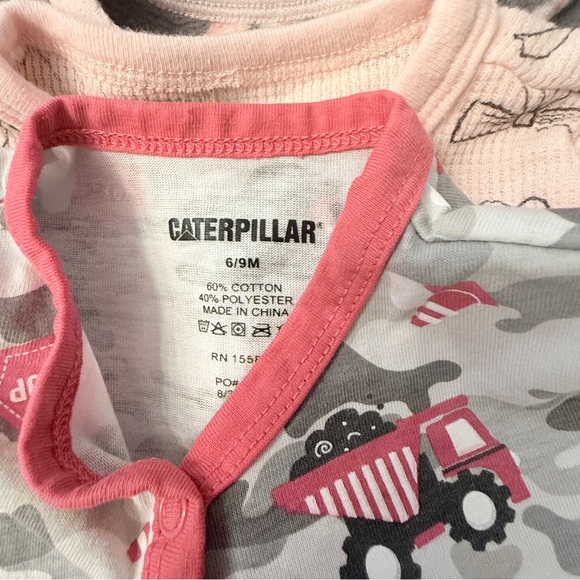 Lot of 5 ADORABLE 6-9 mo Girl long Sleeve Sleepers D - Picture 16 of 16